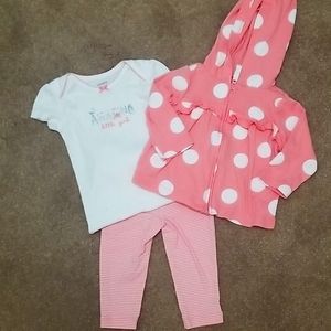 Carter's 3 piece set, 6 month